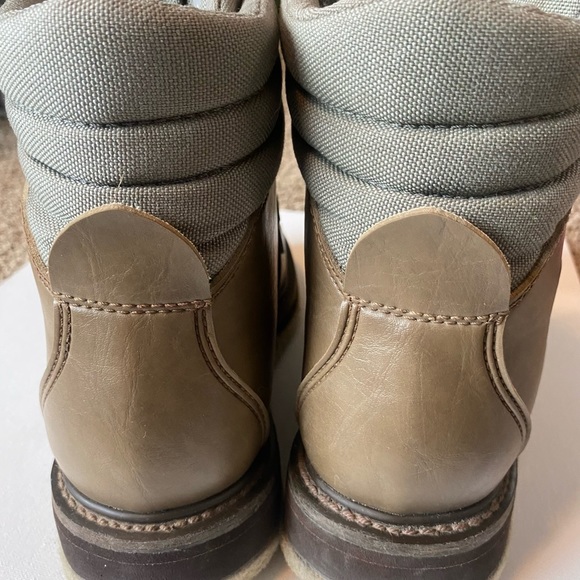 Simms Men’s Felt Bottom, Fly Fishing Brown Leather Boots Size 9 - Picture 5 of 8